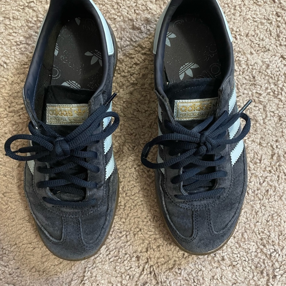 Adidas Spezial Navy and Light Blue Suede Sneakers